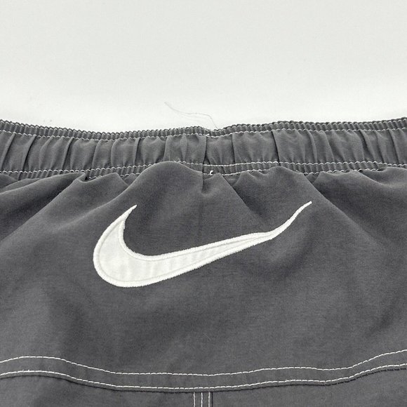Nike Shorts Men's‎ Swim XL Gray Swimming Trunks Mesh Lined Elastic Waist - Picture 6 of 10